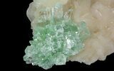 Green Apophyllite on Peach Stilbite - India #65736-2